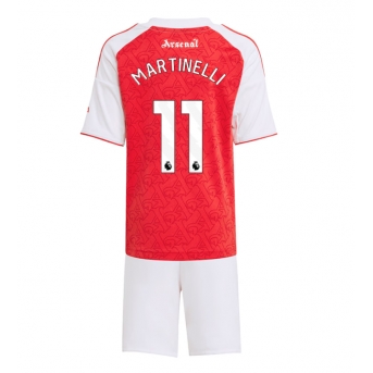 Billige Fotballdrakt Arsenal Gabriel Martinelli #11 Replika Hjemmedraktsett Barn 2025-26 Kortermet (med bukser)